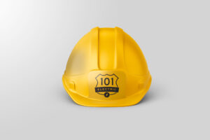 Hard Hat with Logo - 101 Electric Logo