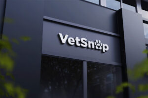 Vetsnap Logo office sign